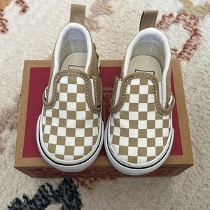 Vans Toddler Slip Ons Size 3.5